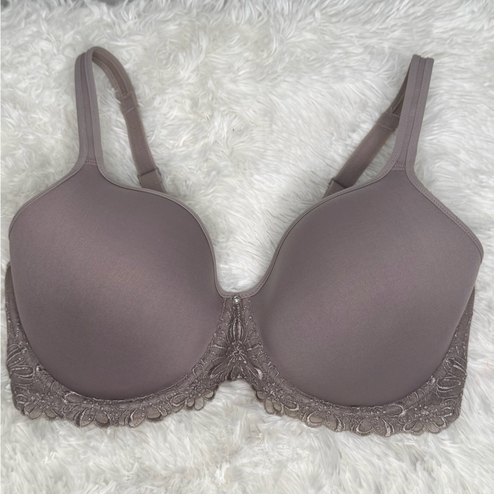 $10 Bundled💥 Bali Elegant Taupe Lace Trim Bra Sz 36DD - Picture 3 of 8